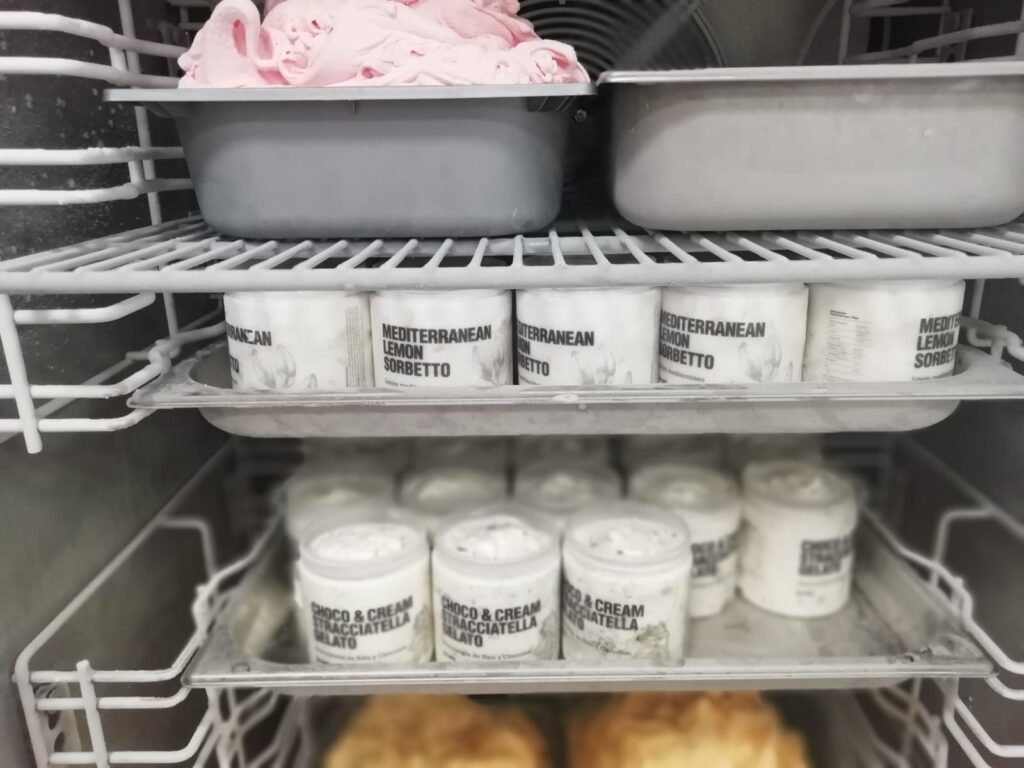 Control de materias primas para elaborar helados