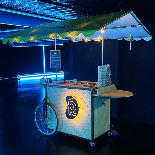 Carrito de helado artesanal para bodas
