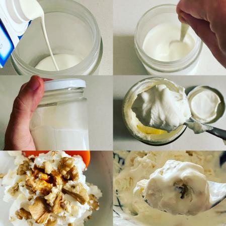 Mantecación de helado artesanal en máquina