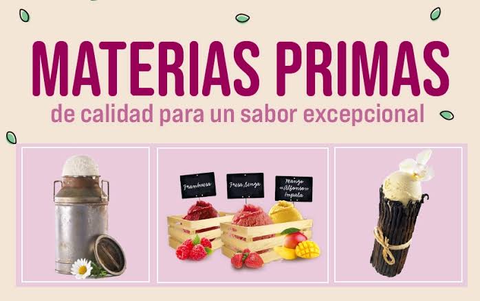 Almacenamiento de ingredientes para heladería