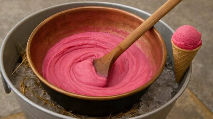 Helado de paila artesanal con sabores tradicionales de Ecuador