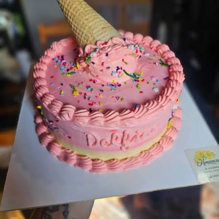 Pastel de helado personalizado para boda